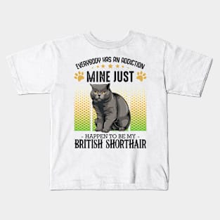 British Shorthair Cat Kids T-Shirt